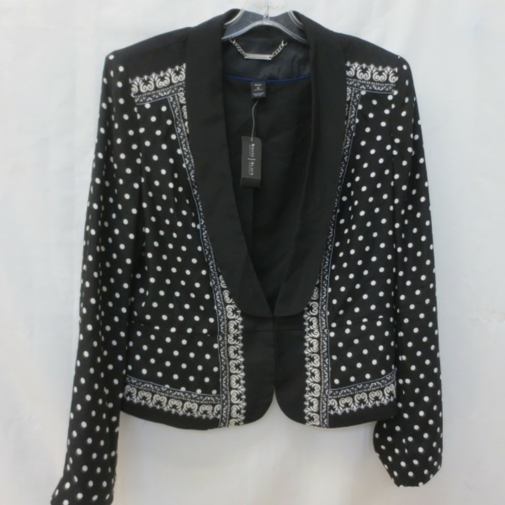 White House Black Market Jacket Size 14 - Dot and Country style!